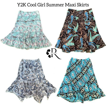 Y2K Cool Girl Summer Maxi Skirts RW-1560