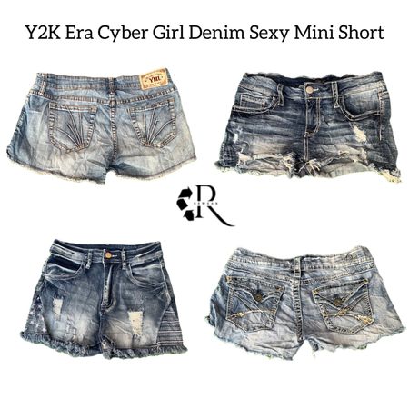 Y2K Era Cyber Girl Denim Sexy Mini Shorts RW-1561