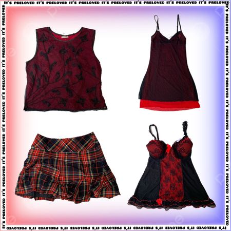 Smoked Cherry Grunge - tops, dresses, skirts (SS-1967)