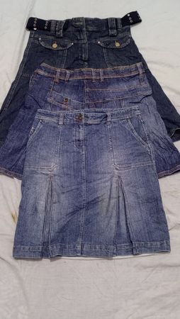 Denim skirts