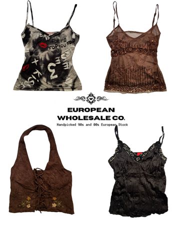 Y2K Grunge Girl Cami Tops
