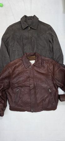 Men's bomber style vintage leather jackets