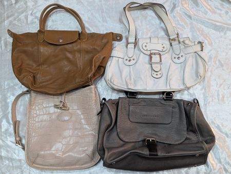 Longchamp Leather Bags – Lot of 14 | Vintage & Pre-loved | Mixed Styles