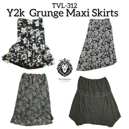 Y2k Grunge Maxi Skirts TVL-312