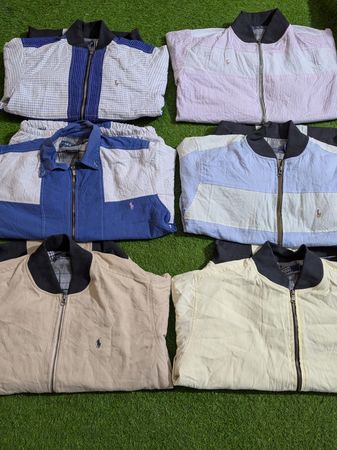 Upcycle polo RL Harrington jacket