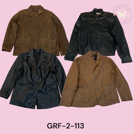 Classic Black Genuine Leather Jacket – Slim Fit (GRF-2-113)