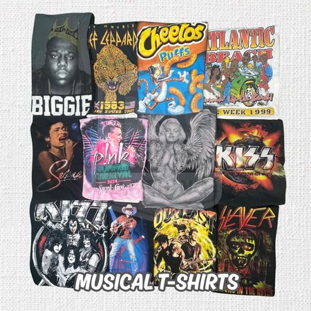 Vintage Band Tees Lot | Rock Hip Hop Graphic T-Shirts