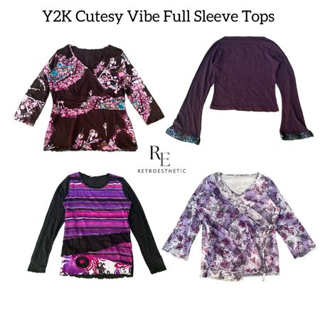 Y2K Cutesy Vibe Full Sleeve Tops RE-2771