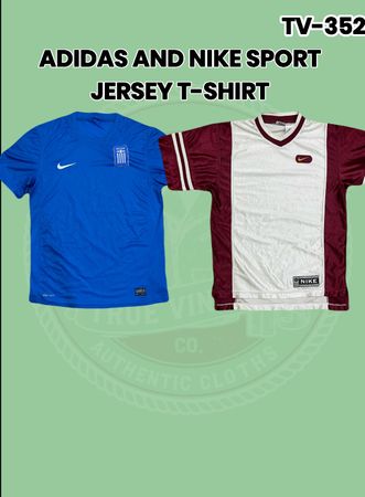 Adidas and Nike Sport Jersey T-shirt Tv-352