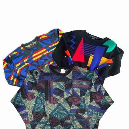 Funky pattern knitwear