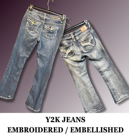 Jeans évasés Y2k haut de gamme pour femmes