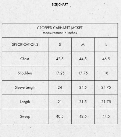 Giacca cropped in denim Carhartt riciclato -Moq 20