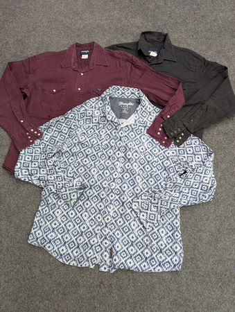 ZV1871 Wrangler 2-Pocket Snap Button Shirts