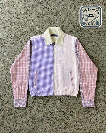 Upcycled RL Harrington Patchwork Jacket