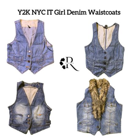 Y2K NYC IT Girl Denim Waistcoats RW-2571