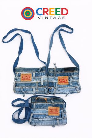 CR6581  Upcycled Levi’s Bags