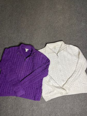 LL Bean Zipper Knitwear