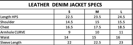 アップサイクルデニムレザージャケット