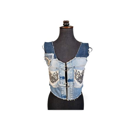UPCYCLED DENIM WAISTCOAT RING