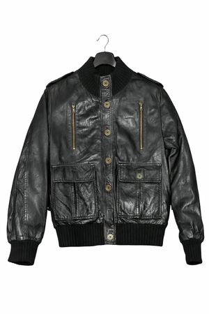Y2K Leather Jackets Vintage Ribbed Mix