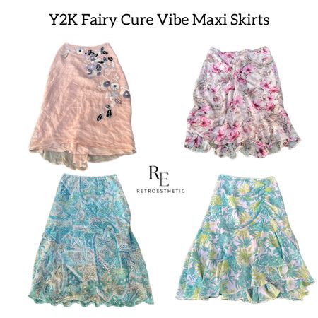 Y2K Fairycore Vibe Maxi Skirts RE-2774