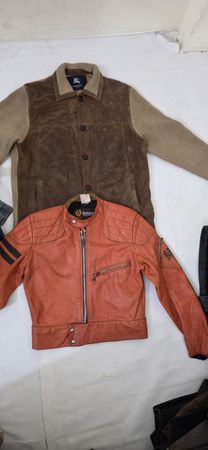 Men's vintage branded leather jackets