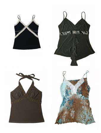 Y2K cami tops 8 pieces