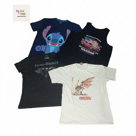 11 - Camisetas impresas y camiseta sin mangas de estilo vintage