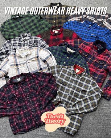 ヴィンテージアウターウェアヘビ―シャツ - (14/02)