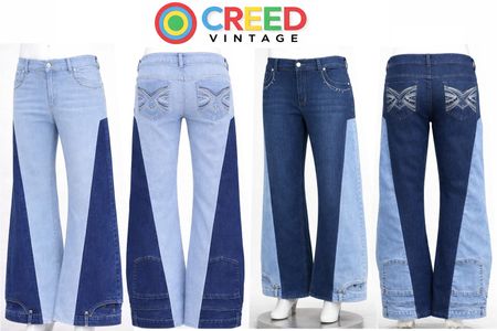 CR1315 Jeans Flare Bi-Tonal Reciclados