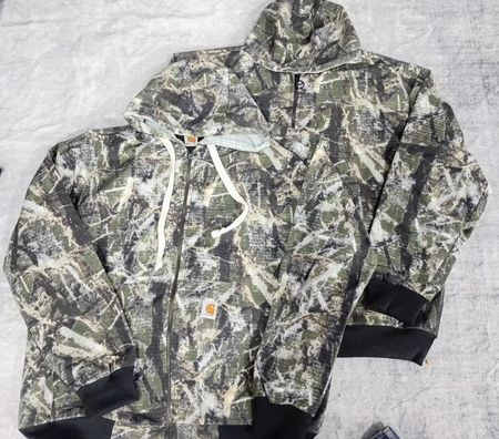 CR6592 Upcycled Camo Carhartt Hoodies