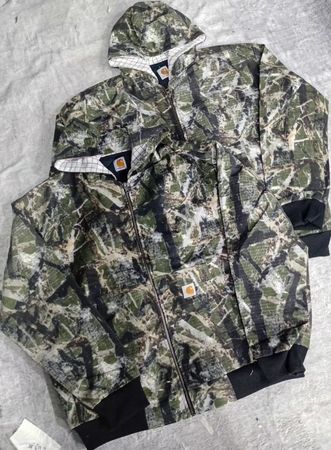 CR6599  Upcycled Carhartt Camo Hoodies