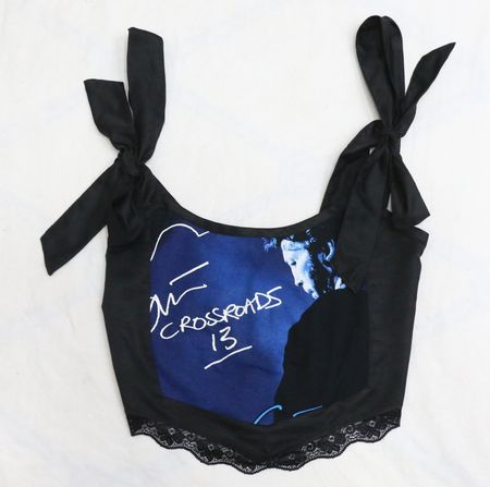 CR1320 Haut de corset à dos noué recyclé