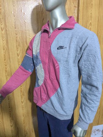 Upcycle Nike tapestry blanket sweatshirt