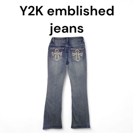 Jeans decorati Y2K