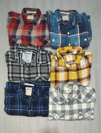 Lee/Levi's/wrangler/diesel flannel shirts