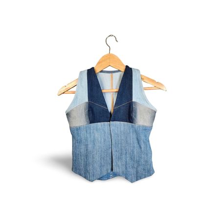 UPCYCLENDES DENIM-WESTE