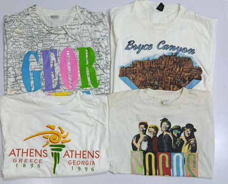 Camiseta branca de costura simples 13Pcs (RV # 300)