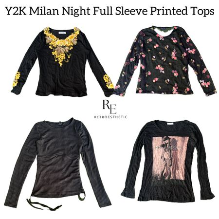 Y2K Milan Night Full Sleeve Tops RE-2778