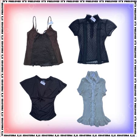 Ensemble de librairie vintage - tops, robes, jupes (SS-1984)