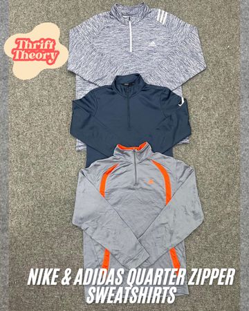 Nike & Adidas Quarter Zipper Sweatshirts - (16/02)