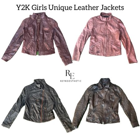 Y2K Girls Unique Leather Jackets RE-2784