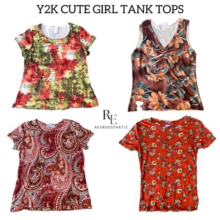 Y2K Cutesy Vibe Gedruckte Tanktops RE-2790
