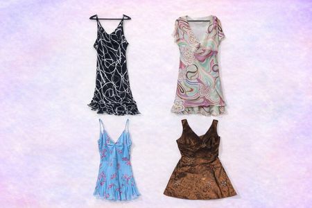 Y2K Vintage Mixed Mini & Midi Dresses – Floral, Abstract & Party Styles