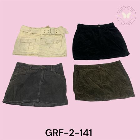 Corduroy High-Waist Mini Skirt (GRF-2-141)