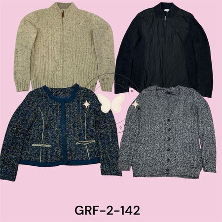 Gilet à fermeture éclair unisexe – Pull en tricot chaud d'hiver (GRF-2-142)