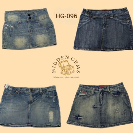 Y2K IT Girl Era Mini Denim Skirts (HG-096)