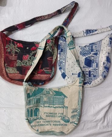 CR6632 Upcycled Tapestry Bags