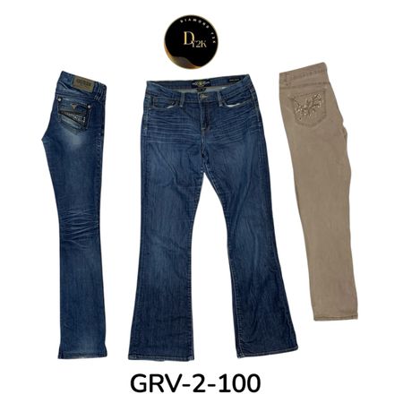 Classic Blue Flare Jeans for Women – Comfortable Fit (GRV-2-100)