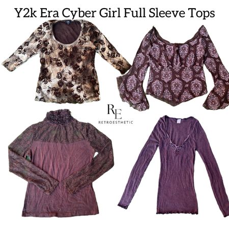 Y2K Era cyber Girl Full sleeves RE 2804